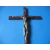 Krzyż drewniany brąz na ścianę.Duży 47 cm Wersja LUX